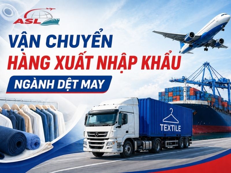 Vận Chuyển Hàng Xuất Nhập Khẩu Ngành Dệt May | ASL Việt Nam