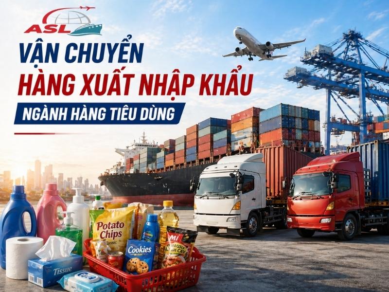 Vận Chuyển Hàng Xuất Nhập Khẩu Ngành Hàng Tiêu Dùng | ASL Việt Nam