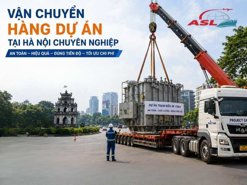 Vận Chuyển Hàng Dự Án Tại Hà Nội Chuyên Nghiệp 2026 | ASL Việt Nam