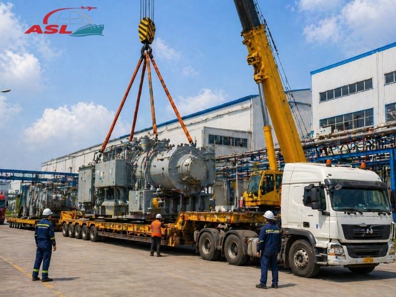 Vận Chuyển Thiết Bị Nhà Máy Công Nghiệp | ASL Việt Nam