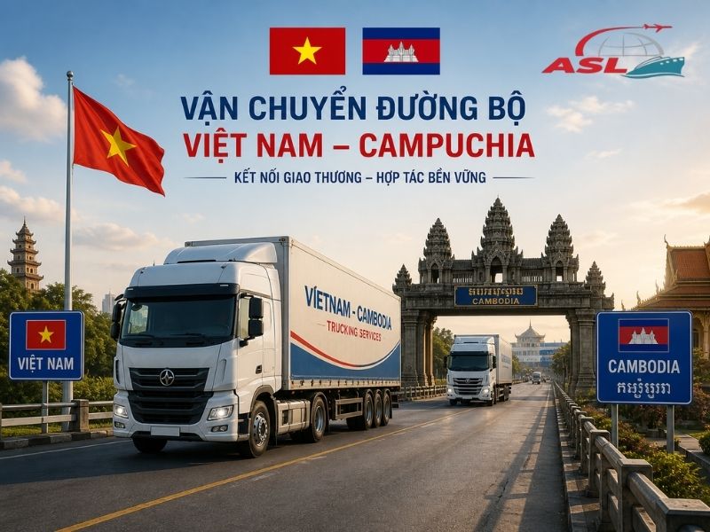 Vận Chuyển Đường Bộ Việt Nam – Campuchia Nhanh | ASL Việt Nam