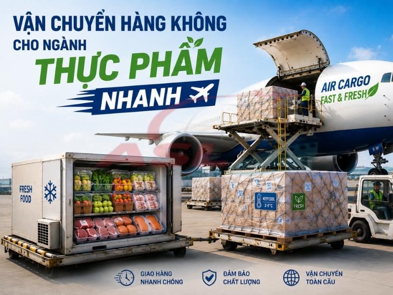 Vận Chuyển Hàng Không Cho Ngành Thực Phẩm Nhanh | ASL Việt Nam