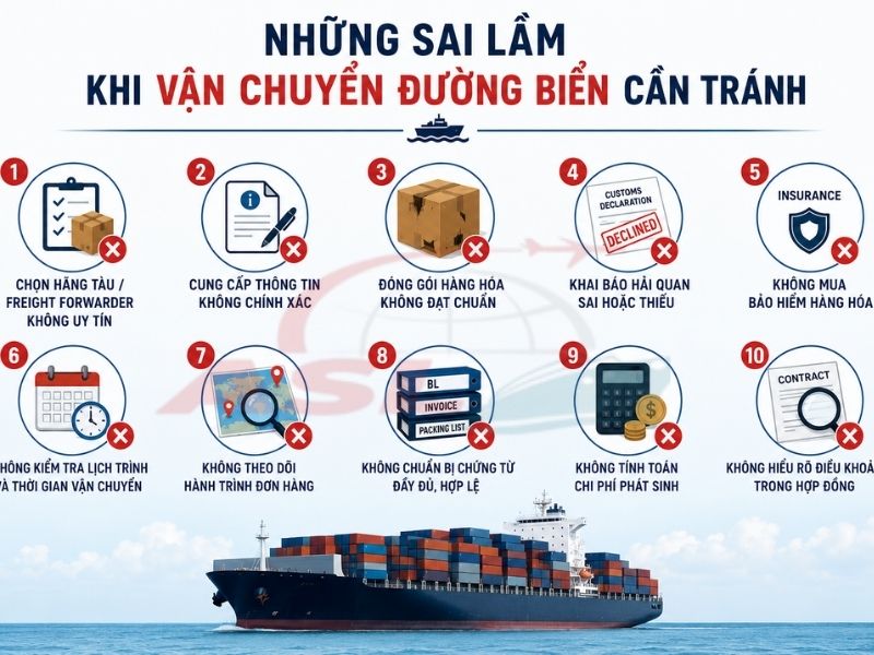 Những Sai Lầm Khi Vận Chuyển Đường Biển Cần Tránh | ASL Việt Nam