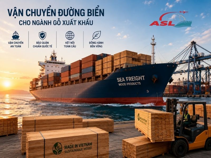 Vận Chuyển Đường Biển Cho Ngành Gỗ Xuất Khẩu | ASL Việt Nam