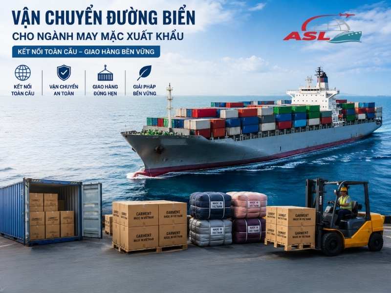 Vận Chuyển Đường Biển Cho Ngành May Mặc Xuất Khẩu | ASL Việt Nam