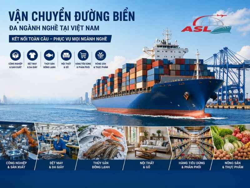 Vận Chuyển Đường Biển Đa Ngành Nghề Tại Việt Nam | ASL Việt Nam