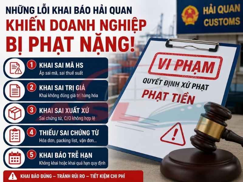 Những Lỗi Khai Báo Hải Quan Khiến Doanh Nghiệp Bị Phạt Nặng 2026 | ASL Việt Nam