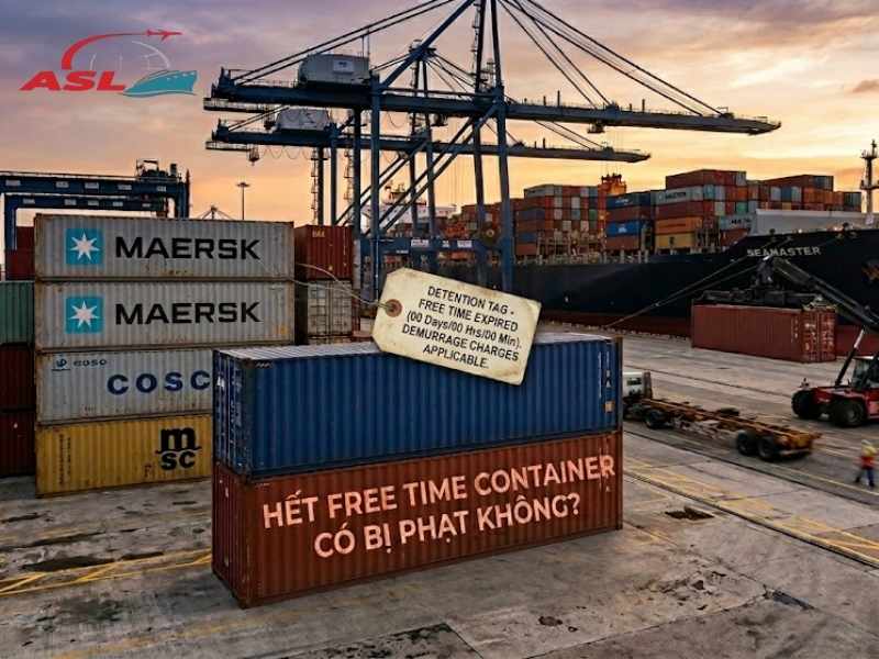 Hết Free Time Container Có Bị Phạt Không? 2026 | ASL Việt Nam