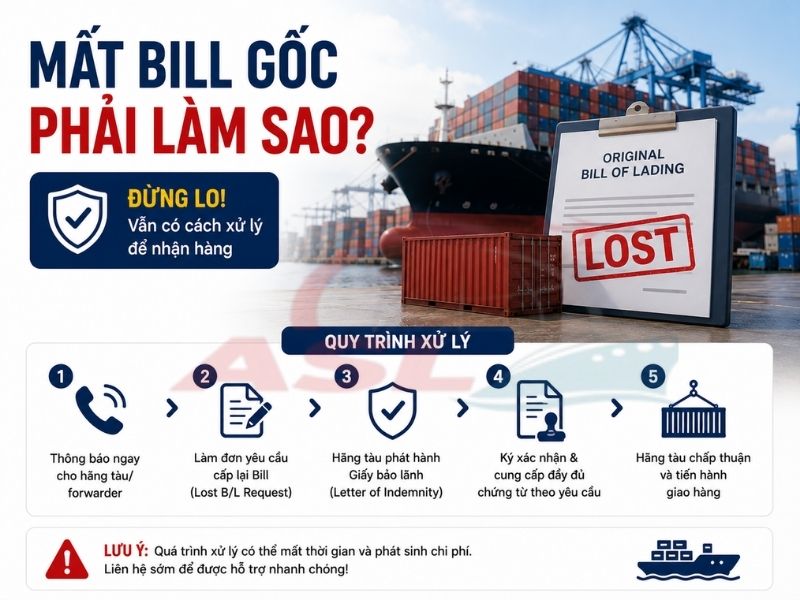 Mất Bill Gốc Phải Làm Sao? Cách Xử Lý Chi Tiết 2026 | ASL Việt Nam