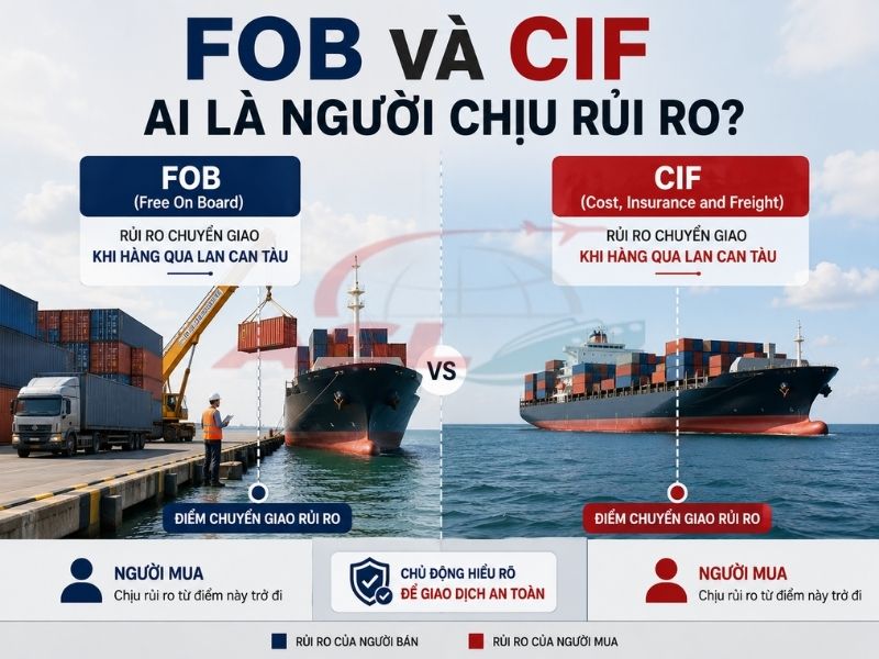 FOB Và CIF Ai Là Người Chịu Rủi Ro? 2026 | ASL Việt Nam