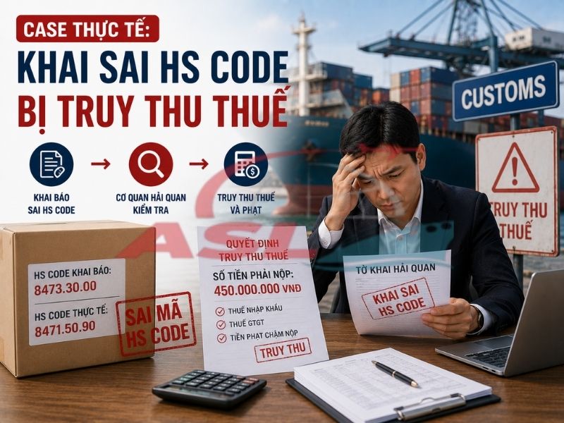 Case Thực Tế: Khai Sai HS Code Bị Truy Thu Thuế 2026 | ASL Việt Nam