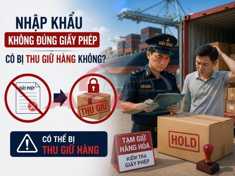 Nhập Khẩu Không Đúng Giấy Phép Có Bị Thu Giữ Hàng Không? 2026 | ASL Việt Nam