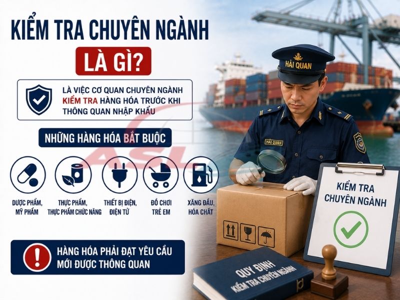 Kiểm Tra Chuyên Ngành Là Gì? Những Hàng Hóa Bắt Buộc 2026 | ASL Việt Nam