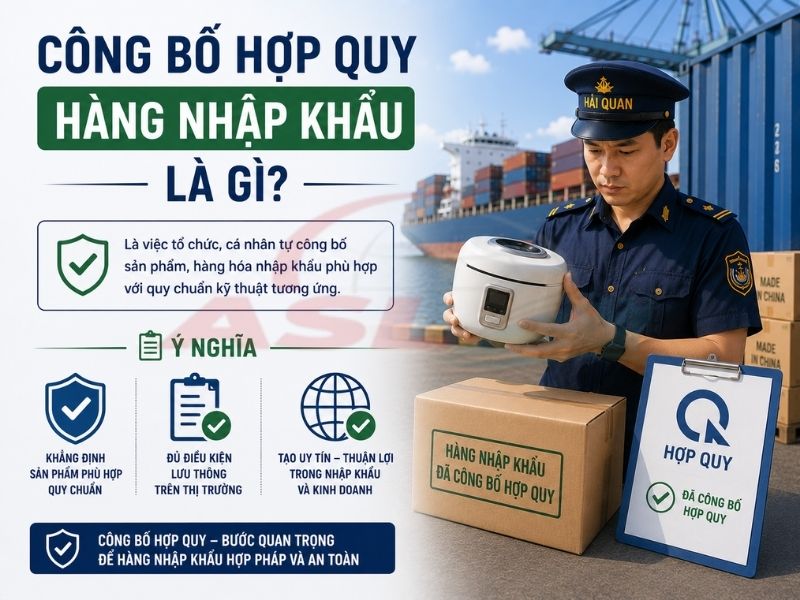 Công Bố Hợp Quy Hàng Nhập Khẩu Là Gì? 2026 | ASL Việt Nam