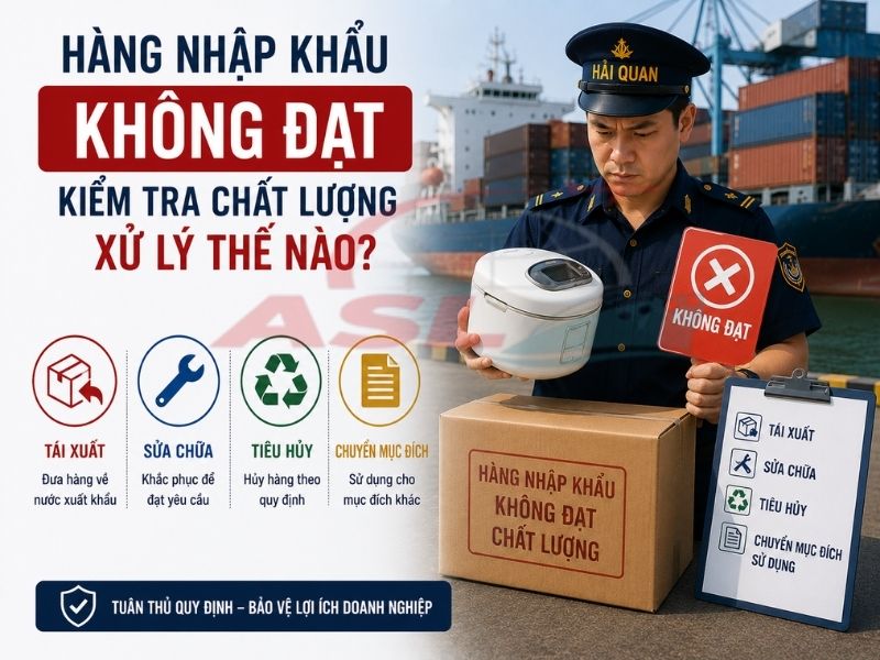 Hàng Nhập Khẩu Không Đạt Kiểm Tra Chất Lượng Xử Lý Thế Nào? 2026 | ASL Việt Nam
