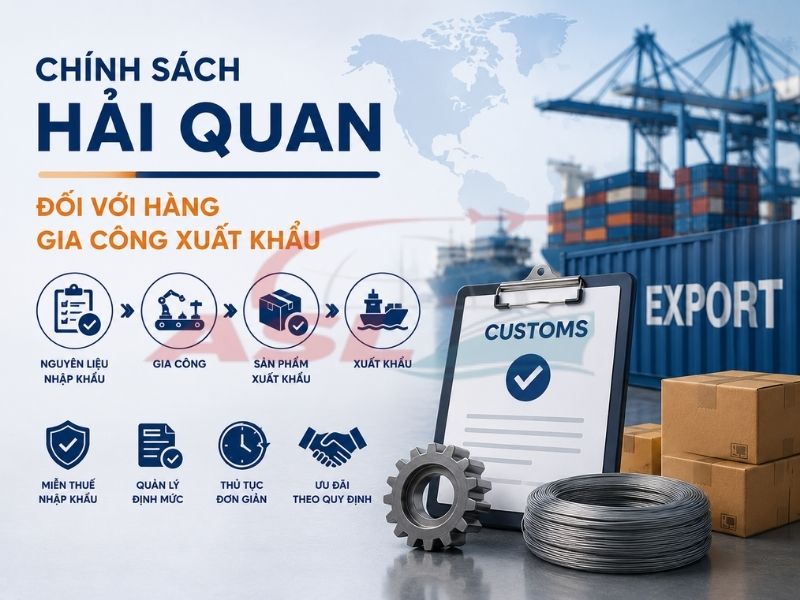 Chính Sách Hải Quan Đối Với Hàng Gia Công Xuất Khẩu 2026 | ASL Việt Nam