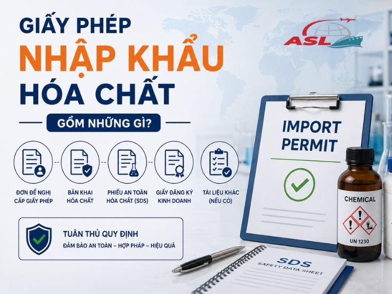 Giấy Phép Nhập Khẩu Hóa Chất Gồm Những Gì? 2026 | ASL Việt Nam