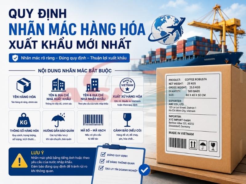 Quy Định Nhãn Mác Hàng Hóa Xuất Khẩu Mới Nhất 2026 | ASL Việt Nam