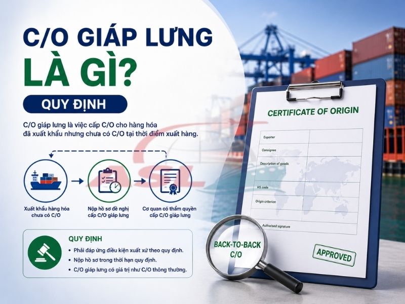 C/O Giáp Lưng Là Gì? Quy Định 2026 | ASL Việt Nam
