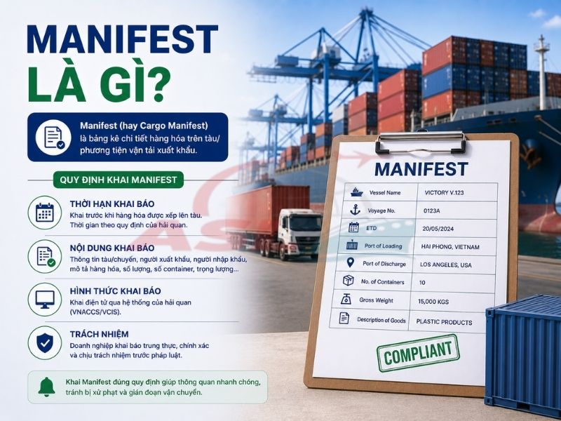 Manifest Là Gì? Quy Định Khai Manifest 2026 | ASL Việt Nam