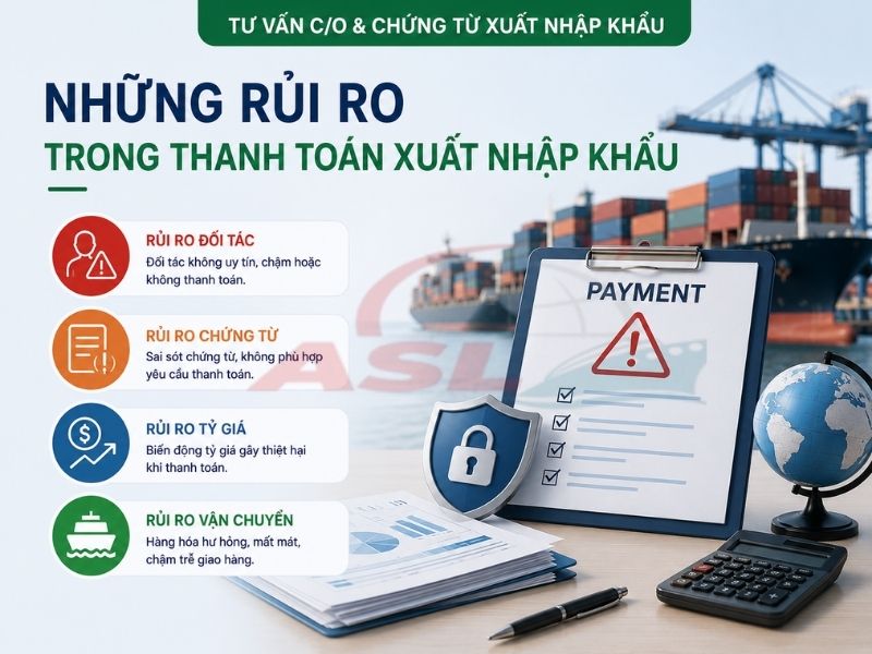 Những Rủi Ro Trong Thanh Toán Xuất Nhập Khẩu 2026 | ASL Việt Nam
