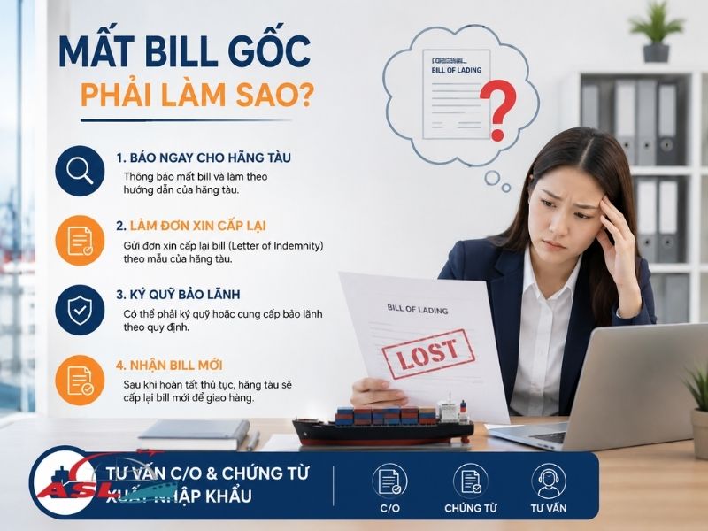 Mất Bill Gốc Phải Làm Sao? Hướng Dẫn 2026 | ASL Việt Nam