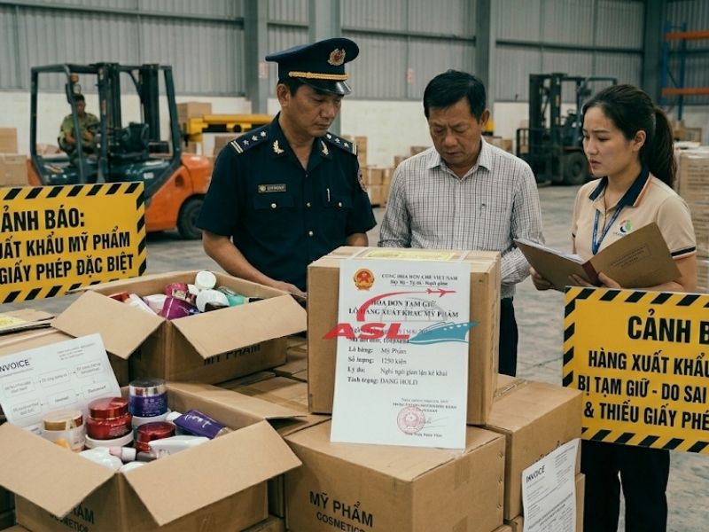 Case Thực Tế: Xuất Khẩu Mỹ Phẩm Bị Giữ Tại Hải Quan 2026 | ASL Việt Nam