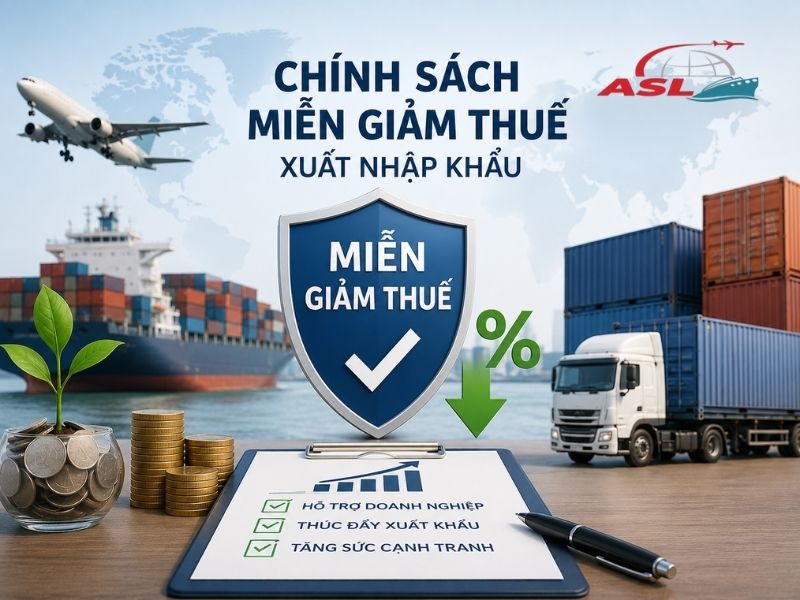 Chính Sách Miễn Giảm Thuế Xuất Nhập Khẩu 2026 | ASL Việt Nam