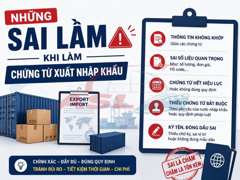 Những Sai Lầm Khi Làm Chứng Từ Xuất Nhập Khẩu 2026 | ASL Việt Nam