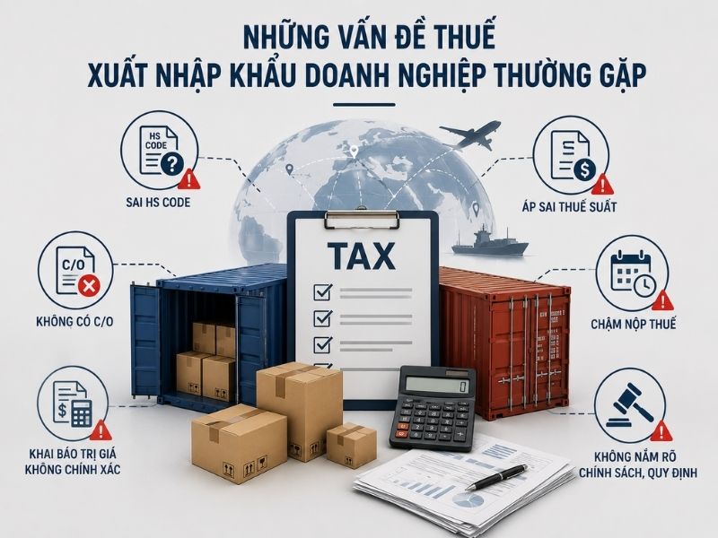 Những Vấn Đề Thuế Xuất Nhập Khẩu Doanh Nghiệp Thường Gặp 2026 | ASL Việt Nam