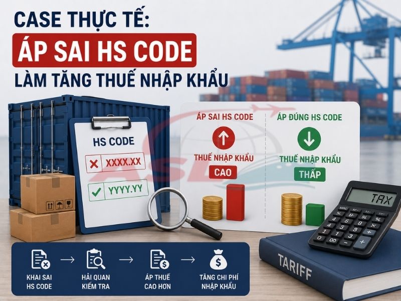 Case Thực Tế: Áp Sai HS Code Làm Tăng Thuế Nhập Khẩu 2026 | ASL Việt Nam