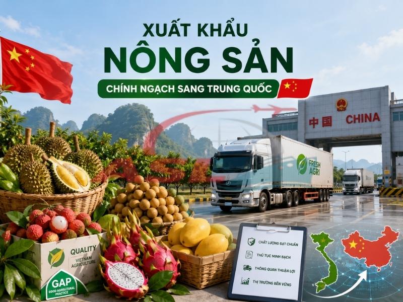 Xuất Khẩu Nông Sản Chính Ngạch Sang Trung Quốc 2026 | ASL Việt Nam