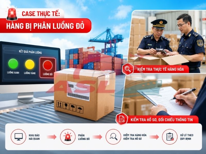 Case Thực Tế: Hàng Bị Phân Luồng Đỏ | ASL Việt Nam