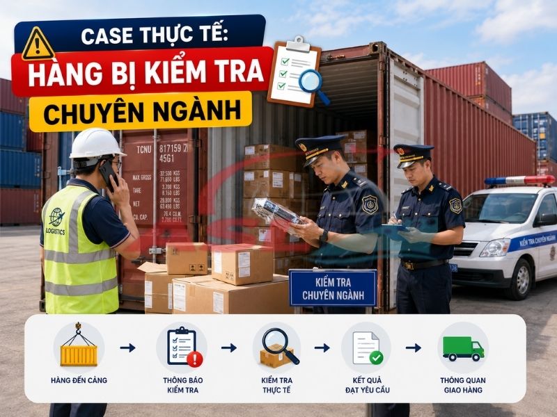 Case Thực Tế: Hàng Bị Kiểm Tra Chuyên Ngành | ASL Việt Nam