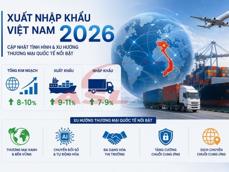 Báo Cáo Xuất Nhập Khẩu Việt Nam 2026 | ASL Việt Nam