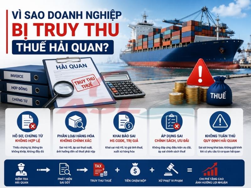 Vì Sao Doanh Nghiệp Bị Truy Thu Thuế Hải Quan? 2026 | ASL Việt Nam
