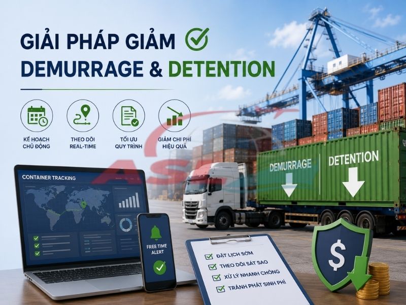 Giải Pháp Giảm Phí Demurrage Và Detention 2026 | ASL Việt Nam