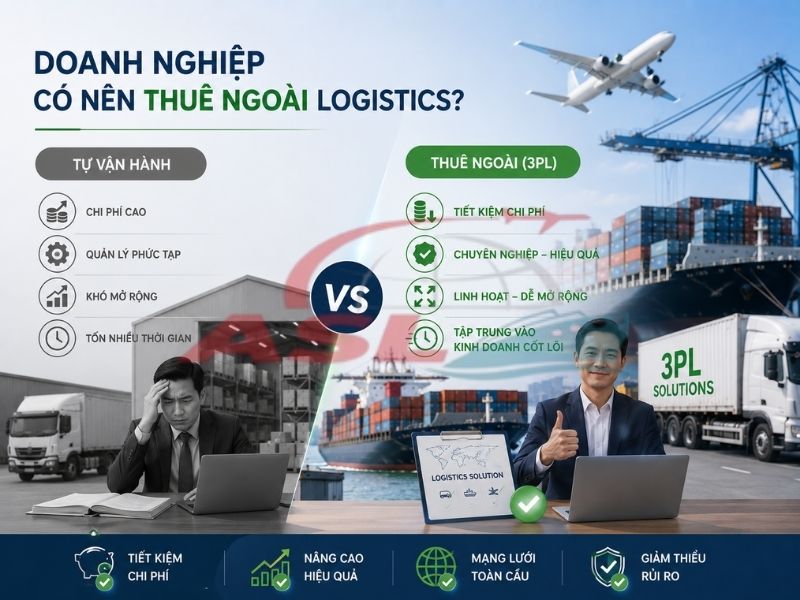 Doanh Nghiệp Có Nên Thuê Ngoài Logistics? 2026 | ASL Việt Nam