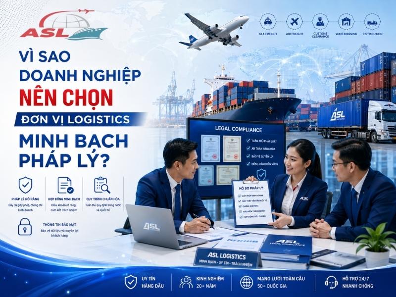 Vì Sao Doanh Nghiệp Nên Chọn Đơn Vị Logistics Minh Bạch Pháp Lý? 2026 | ASL Việt Nam