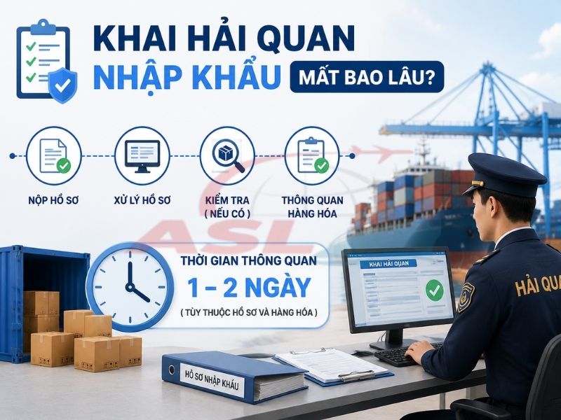 Khai Hải Quan Nhập Khẩu Mất Bao Lâu? | ASL Việt Nam