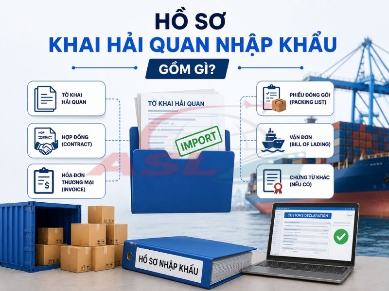 Hồ Sơ Khai Hải Quan Nhập Khẩu Gồm Gì? | ASL Việt Nam