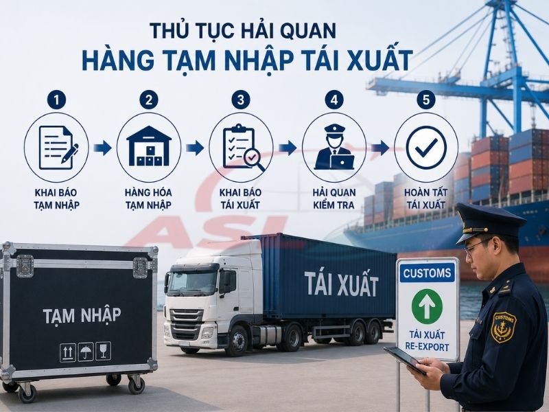 Thủ Tục Hải Quan Hàng Tạm Nhập Tái Xuất | ASL Việt Nam