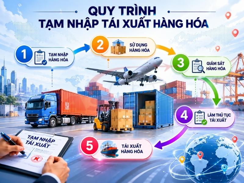 Quy Trình Tạm Nhập Tái Xuất Hàng Hóa | ASL Việt Nam