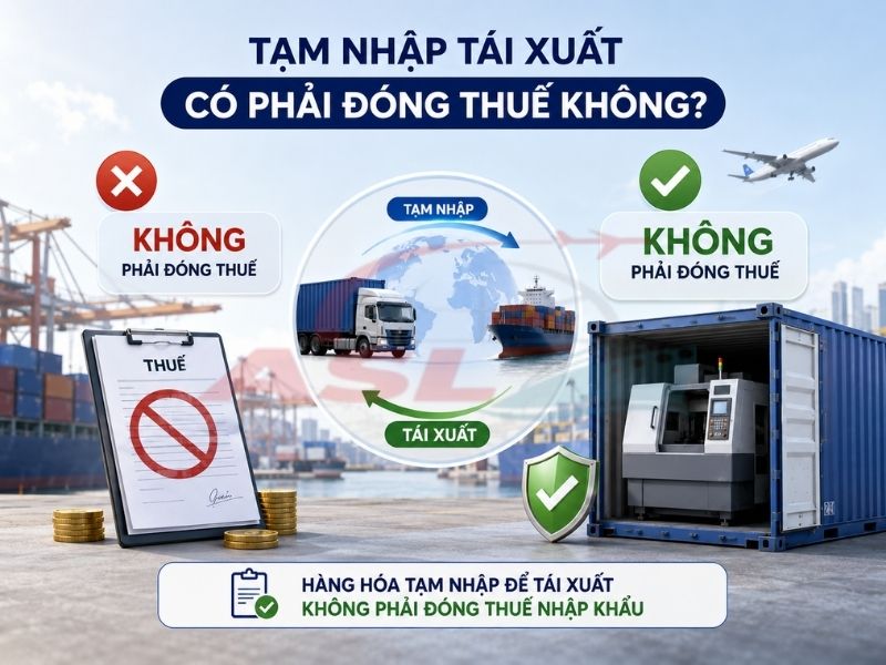 Tạm Nhập Tái Xuất Có Phải Đóng Thuế Không? | ASL Việt Nam