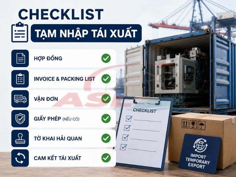 Checklist Tạm Nhập Tái Xuất 2026 | ASL Việt Nam