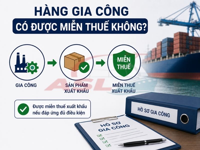 Hàng Gia Công Có Được Miễn Thuế Không? | ASL Việt Nam