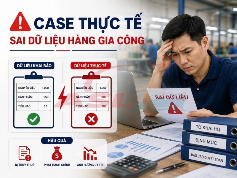 Case Thực Tế Sai Dữ Liệu Hàng Gia Công | ASL Việt Nam
