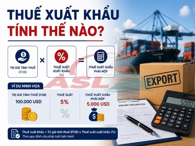 Thuế Xuất Khẩu Tính Thế Nào? | ASL Việt Nam