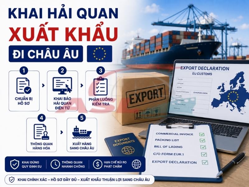Khai Hải Quan Xuất Khẩu Đi Châu Âu | ASL Việt Nam
