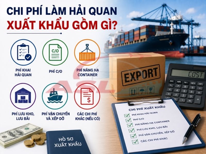 Chi Phí Làm Hải Quan Xuất Khẩu Gồm Gì? | ASL Việt Nam